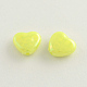 AB Color Plated Heart Acrylic Beads SACR-Q106-07-2
