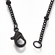 Messingbeschichtete Eisen Bordsteinkette Halskette Herstellung MAK-T006-02A-3