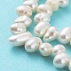 Hebras de perlas de agua dulce cultivadas naturales PEAR-J007-81A-3