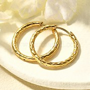 Серьги-кольца из нержавеющей стали 304 для женщин EJEW-M068-12F-G