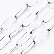 304 Stainless Steel Paperclip Chains Chains CHS-T003-25P
