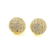 Подвески из латуни с покрытием из прозрачного кубического циркония KK-S379-03G