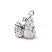 Латунные подвески со стразами KK-E793-07P