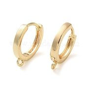 Brass Hoop Earrings Finding KK-H455-62G