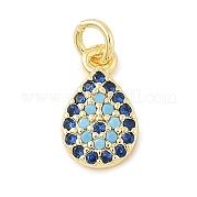 Латунные микро проложить кубического циркония подвески KK-U056-09G