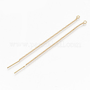 Brass Stud Earring Findings KK-R117-063-NF