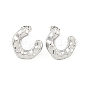 Серьги-гвоздики из нержавеющей стали марки 304 EJEW-L290-015P