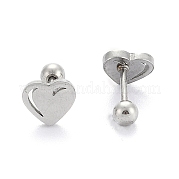 Серьги-штанги для хрящей из нержавеющей стали 201 EJEW-R147-38