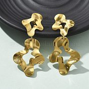 Серьги-гвоздики из нержавеющей стали 304 для женщин EJEW-K268-13A-G