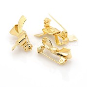 Латунная фурнитура банта для броши KK-F0272-G