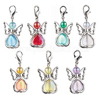 KUUQA Halloween Perlen Set – 1050 Stück Pony Perlen, 7 Charms, Elastische Schnur & Aufbewahrungsbox