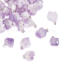 Pendenti d'ametista naturale&nbsp;G-GA0001-39