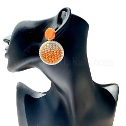 Orecchini pendenti in acrilico e argilla polimerica&nbsp;FS-WG68334-02