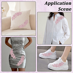 2 paio di toppe in poliestere per abbigliamento&nbsp;DIY-GF0013-19E