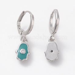 Orecchini a cerchio in ottone&nbsp;EJEW-I230-03P