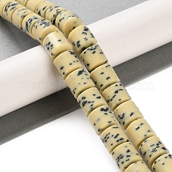 Stränge handgemachter Dalmatiner-Imitatperlen aus Porzellan&nbsp;PORC-H011-06A