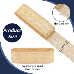 Blumenband aus Polyester-Jacquard&nbsp;SENE-WH0003-13B