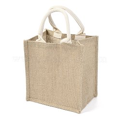 Shopper in juta manici in morbido cotone interno laminato&nbsp;ABAG-F003-03