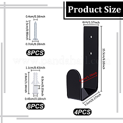 4 Stück Acryl-Meisterschaftsgürtel-Organizer-Halter&nbsp;ODIS-WH0108-062-1