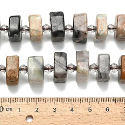 Natürliche Picasso Jaspis Perlen Stränge&nbsp;G-L642-H06-01