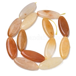 Natürliche goldene Seidenjadeperlenstränge&nbsp;G-B078-E18-01