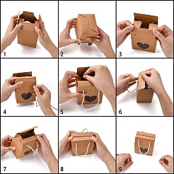 Kreative tragbare faltbare Papierbox&nbsp;CON-L018-D05