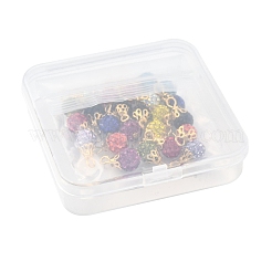 24 Stück 12 Farben Polymer Clay Strass Perlen Anhänger&nbsp;PALLOY-PH01793