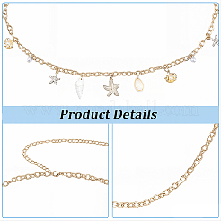 1 chaîne de taille d'été pour femme&nbsp;AJEW-CY0003-27