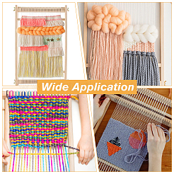 Kits de métier à tisser en bois bricolage&nbsp;DIY-WH0502-06