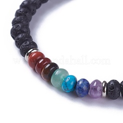 Verstellbare Nylonschnur geflochtenen Perlen Armbänder&nbsp;BJEW-F369-D01