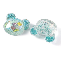 Transparente Epoxidharz Bärenkopf Decoden Cabochons&nbsp;CRES-M034-03C