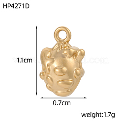 Colgantes de acero inoxidable 304&nbsp;STAS-OY017-41G