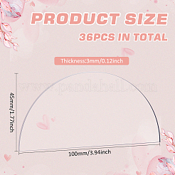 Transparente leere Tischkarten aus Acryl&nbsp;TACR-WH0006-07A