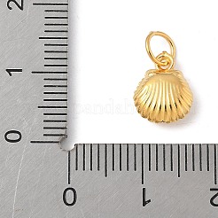 Feinsilber Sterling Silber hohle Muschel geformt Charms mit Biegeringen&nbsp;STER-R013-02G