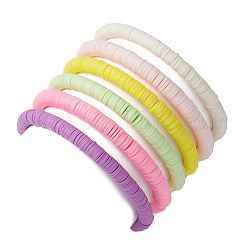 Set di braccialetti elasticizzati da surfista heishi in argilla polimerica 6 pz&nbsp;BJEW-JB09732-02