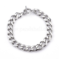 Bracciali con catene a maglie in acciaio inossidabile 304 anti-ossidazione e set di orecchini a cerchio pendenti huggie&nbsp;SJEW-JS01176