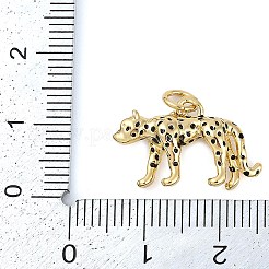 Emaille-Anhänger aus Messing mit Gestellbeschichtung&nbsp;KK-P287-10G