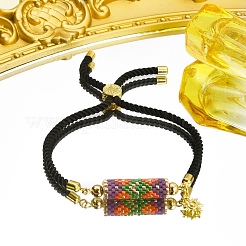 Handgefertigtes Saatsäulen-Gliederarmband mit Sonnenanhängern&nbsp;BJEW-MZ00027