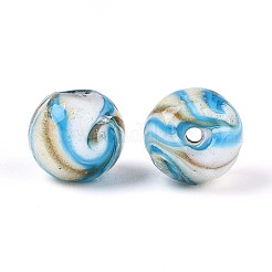 Perles vernissées de sable d'or manuelles &nbsp;LAMP-T024-11C