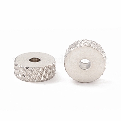 Perles d'espacement en acier inoxydable 201 anti-ternissement&nbsp;STAS-A057-25C-P