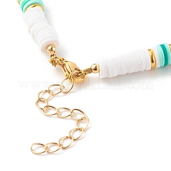 Collares de cuentas de heishi de arcilla polimérica&nbsp;NJEW-JN03504-03