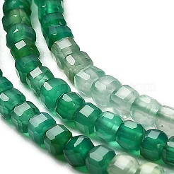 Natürlich gefärbte und erhitzte grüne Onyx-Achat-Perlenstränge&nbsp;G-Q002-C02-01