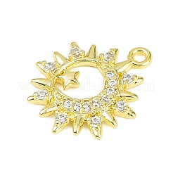 Pendentifs en laiton zircon cubique transparent&nbsp;KK-L238-17G