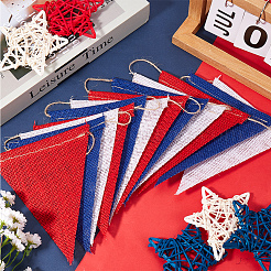 Wimpelfahnen Banner aus Leinen und Kordel&nbsp;DIY-WH20001-99B