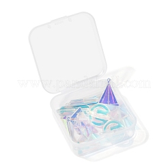 10pcs 5 pendentifs acryliques transparents de style&nbsp;KY-LS0001-07