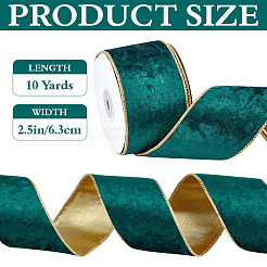 Polyester-Samtbänder&nbsp;SRIB-WH0011-356C