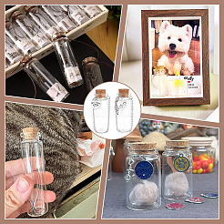 2 Stück 2 Stile Glasröhre Wunschflasche&nbsp;AJEW-PH01666