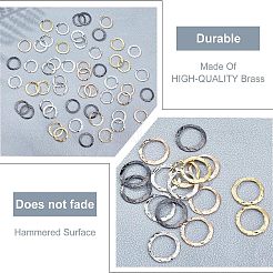 60 anneau de liaison en laiton de 5 couleurs&nbsp;KK-FG0001-01