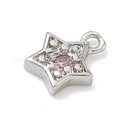 Adornos de latón micropavé de circonia cúbica&nbsp;KK-G548-19P