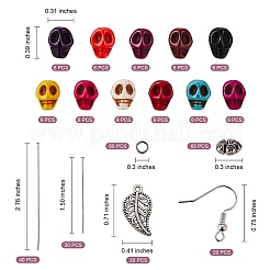Kit de fabrication de boucles d'oreilles pendantes feuille bricolage&nbsp;DIY-SZ0008-05
